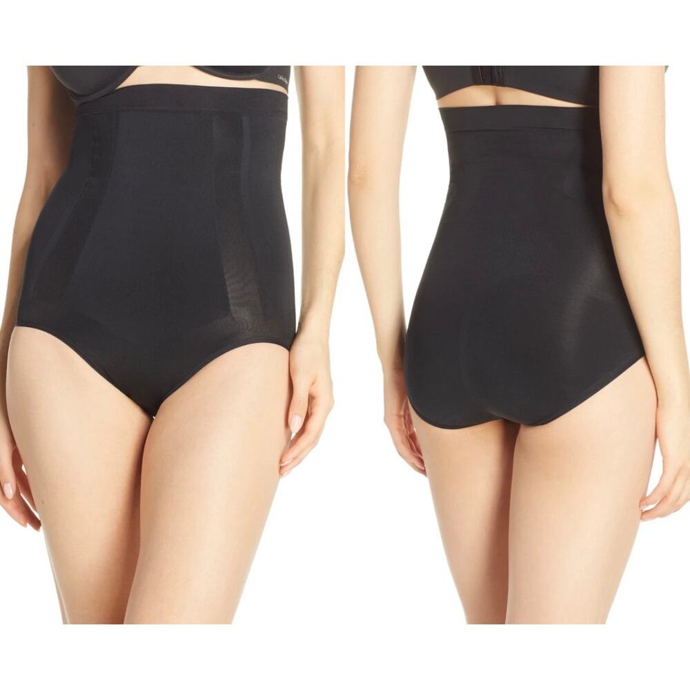 SPANX OnCore High Waist Shaping Briefs Black Size Medium NEW‎